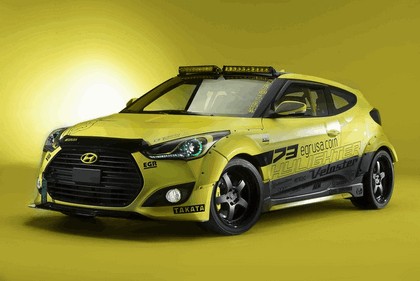 2013 Hyundai Veloster Turbo Yellowcake night racer by EGR 2