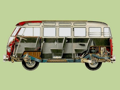 1951 Volkswagen T1 Deluxe Samba Bus 12