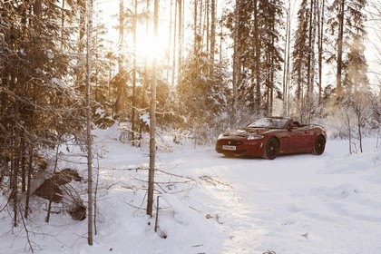 2012 Jaguar XKR-S Convertible on Ice Drives in Finland 10