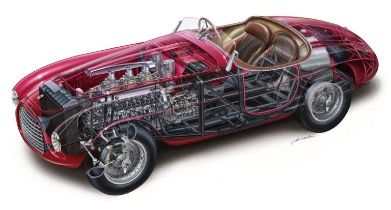 1/32 1949 Ferrari 166 MM Barchetta Slot Car Body (WFD9Z729N) by  tdr_innovations