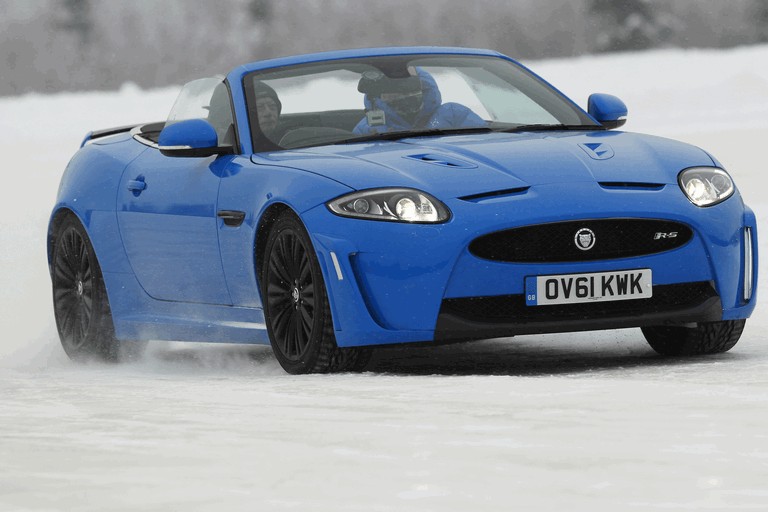 2012 Jaguar XKR-S Convertible on Ice Drives in Finland 332028