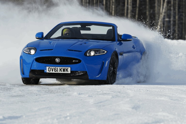 2012 Jaguar XKR-S Convertible on Ice Drives in Finland 332029