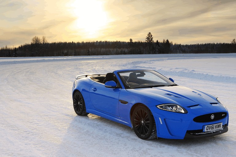 2012 Jaguar XKR-S Convertible on Ice Drives in Finland 332031