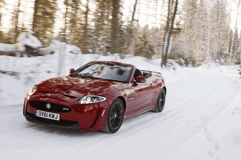 2012 Jaguar XKR-S Convertible on Ice Drives in Finland 332039